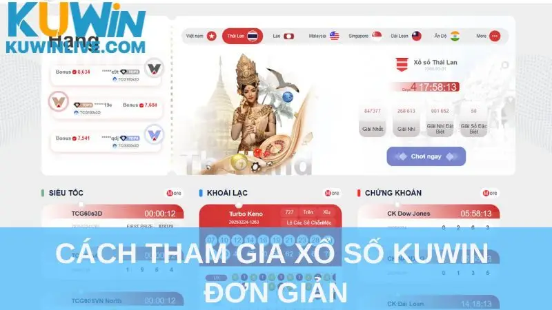 Cách tham gia xổ số Kuwin đơn giản