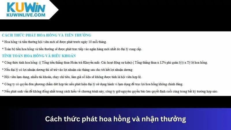 Hướng dẫn cách nhận hoa hồng, nhận thưởng