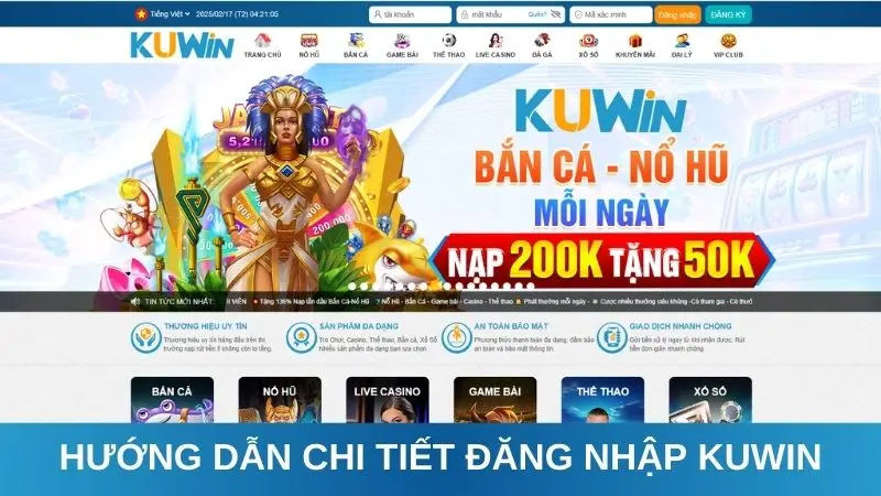 Hướng dẫn chi tiết đăng nhập Kuwin