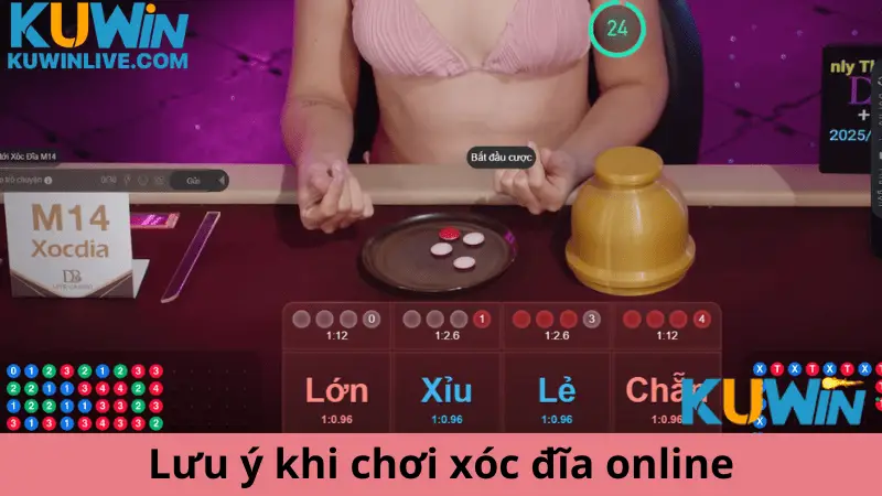 Lưu ý khi chơi xóc đĩa online