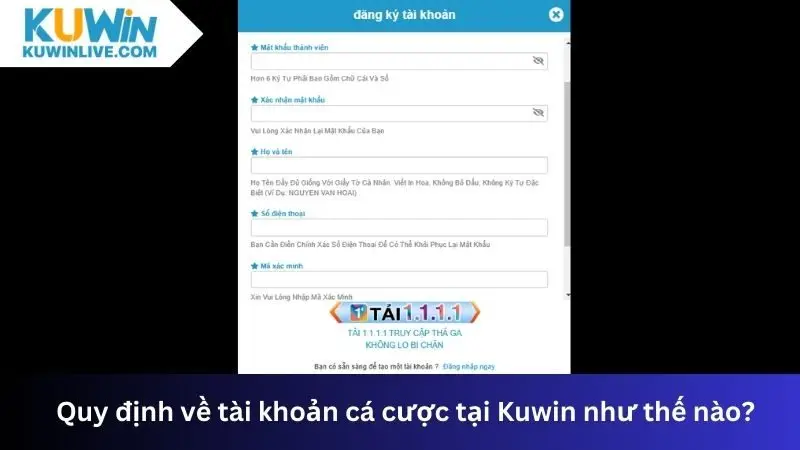 Câu hỏi thường gặp về quy định tài khoản cá cược