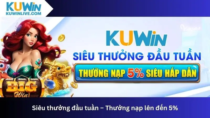 Nhận thêm 5% giá trị nạp