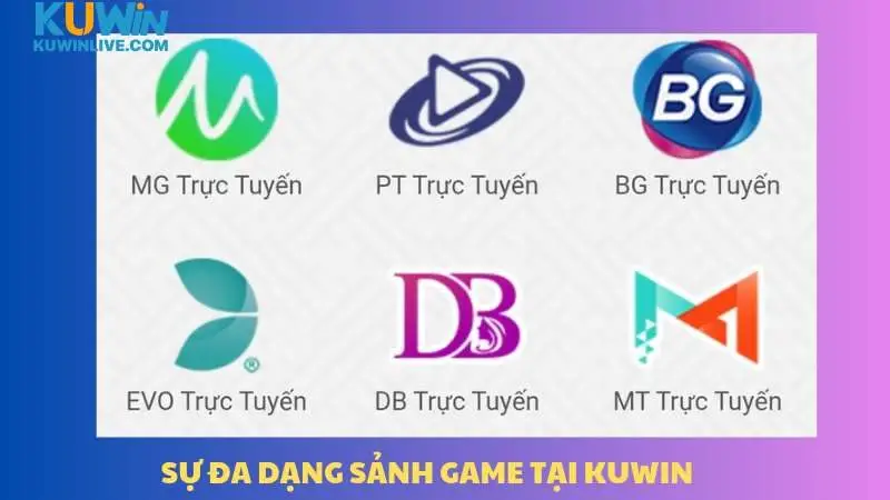 Nhiều sảnh game cực hot tại Kuwin