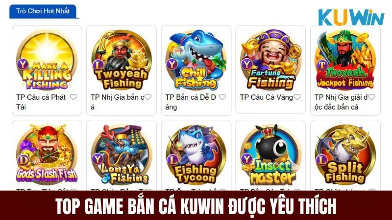 Top game săn cá được yêu thích nhất cổng game